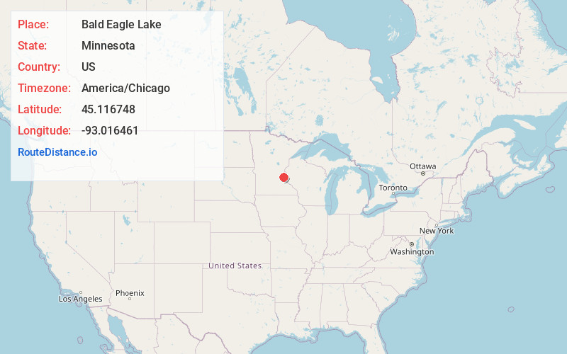 Map of Bald Eagle Lake