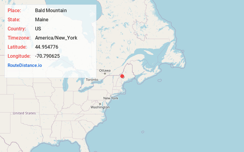 Map of Bald Mountain