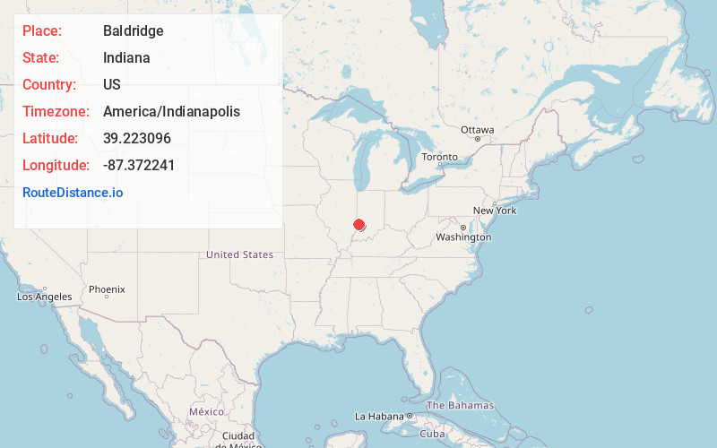 Map of Baldridge