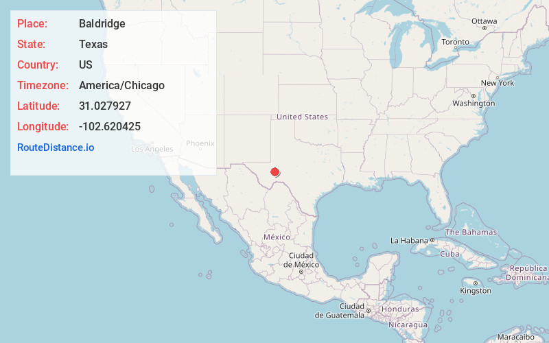 Map of Baldridge