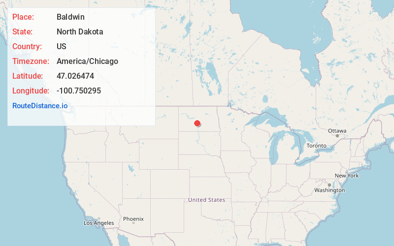 Map of Baldwin
