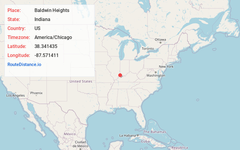 Map of Baldwin Heights