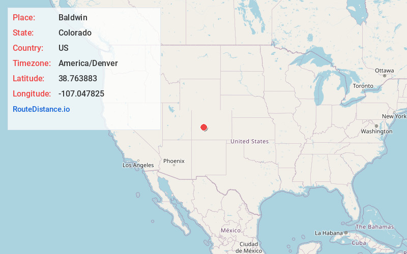 Map of Baldwin