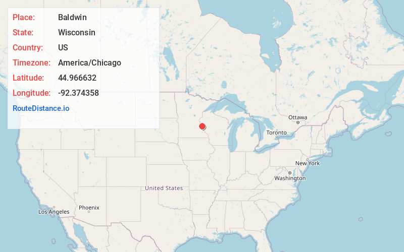 Map of Baldwin