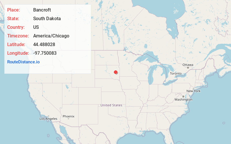 Map of Bancroft