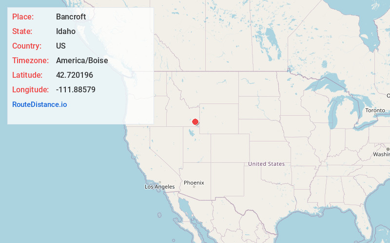 Map of Bancroft