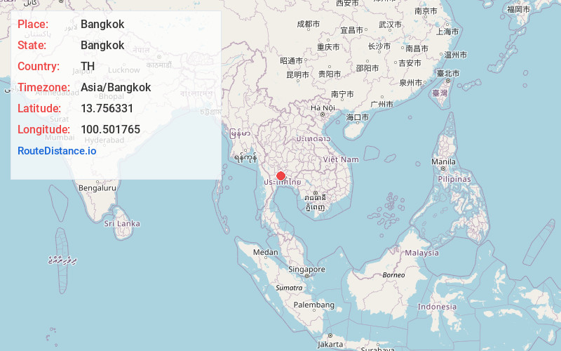 Map of Bangkok