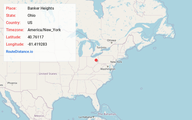 Map of Banker Heights