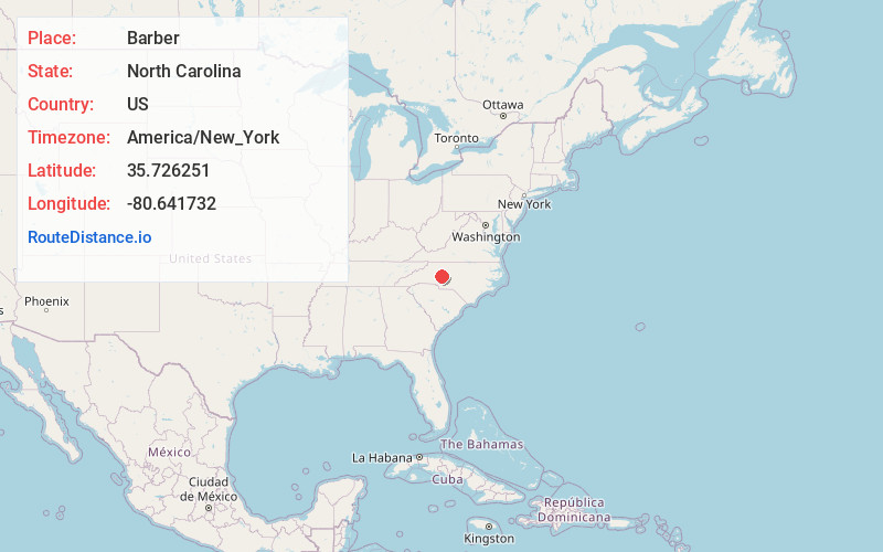 Map of Barber