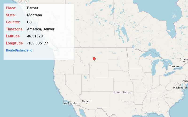 Map of Barber