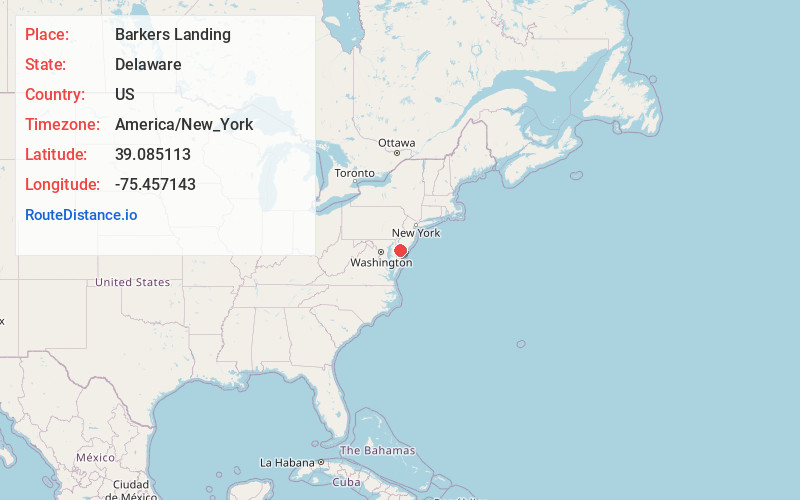 Map of Barkers Landing