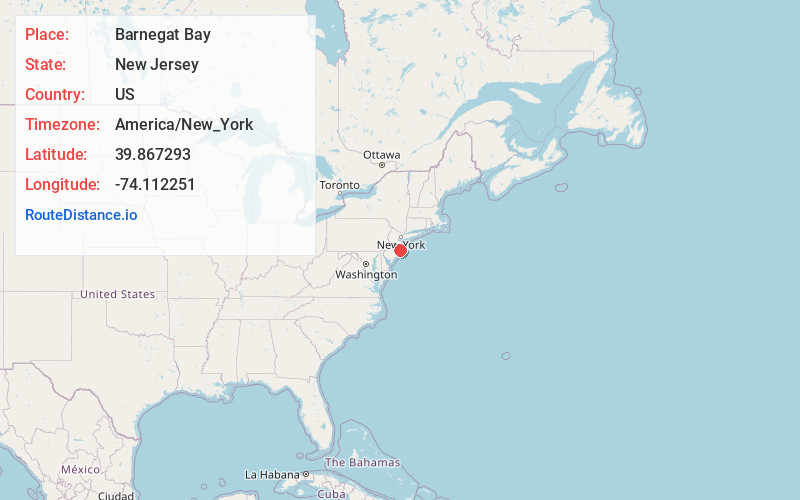 Map of Barnegat Bay