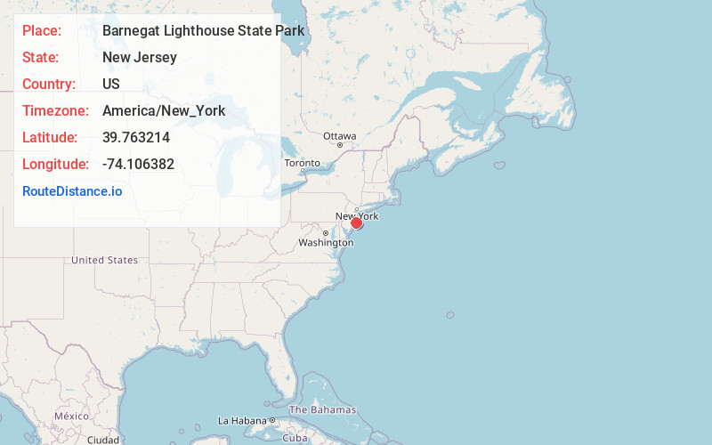 Map of Barnegat Lighthouse State Park