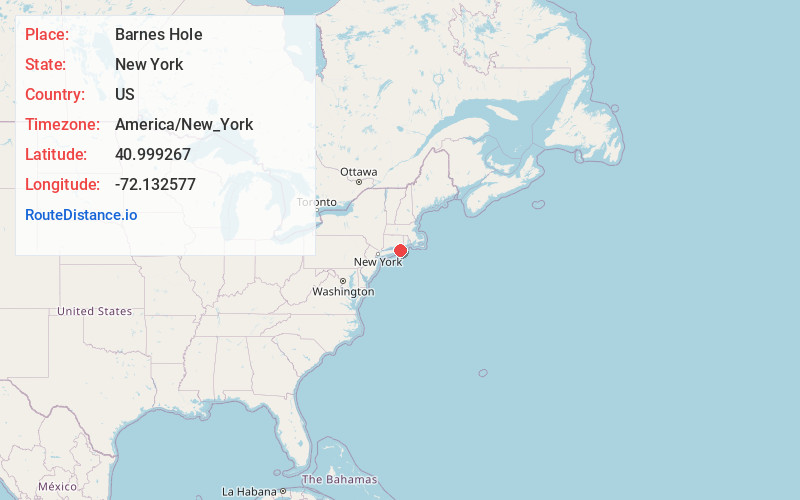 Map of Barnes Hole