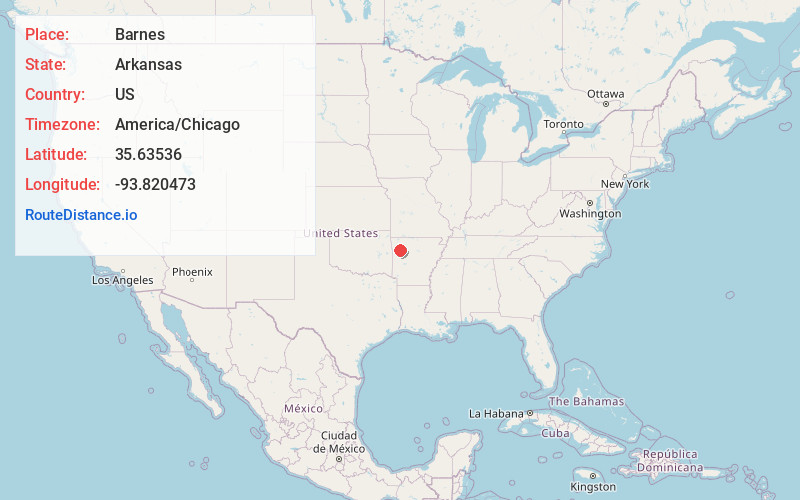 Map of Barnes