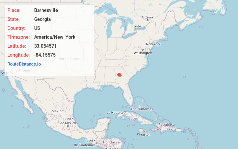 Map of Barnesville