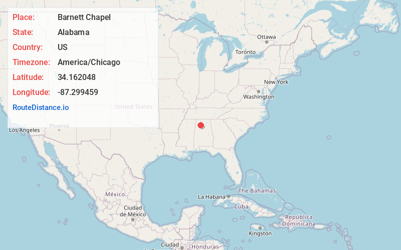 Map of Barnett Chapel
