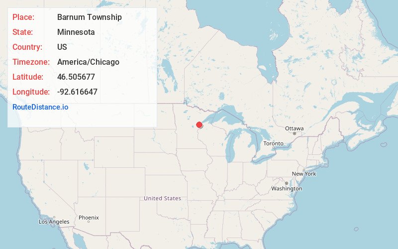 Map of Barnum Township