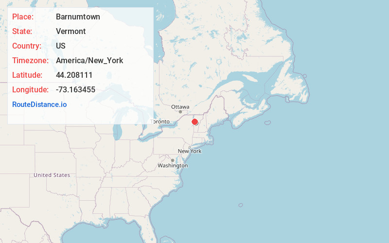 Map of Barnumtown