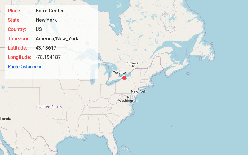 Map of Barre Center