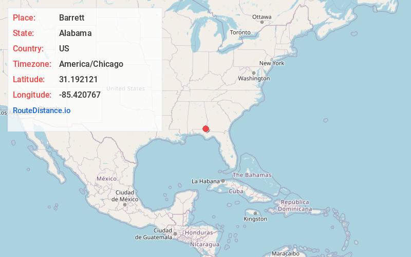 Map of Barrett