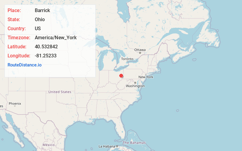 Map of Barrick