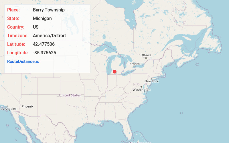 Map of Barry Township