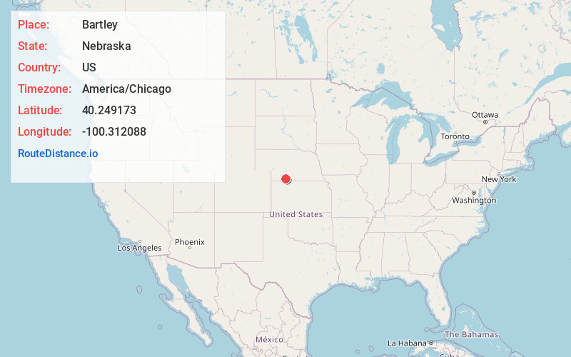 Map of Bartley