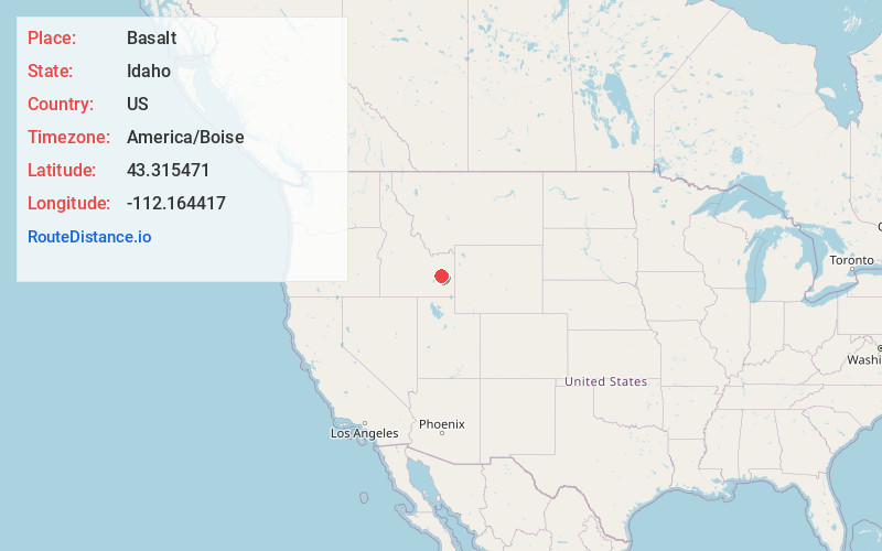 Map of Basalt