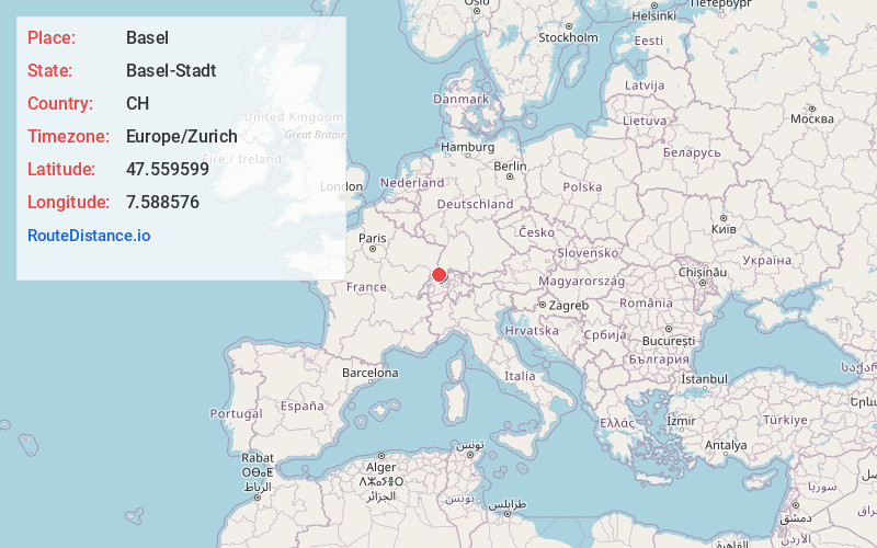 Map of Basel