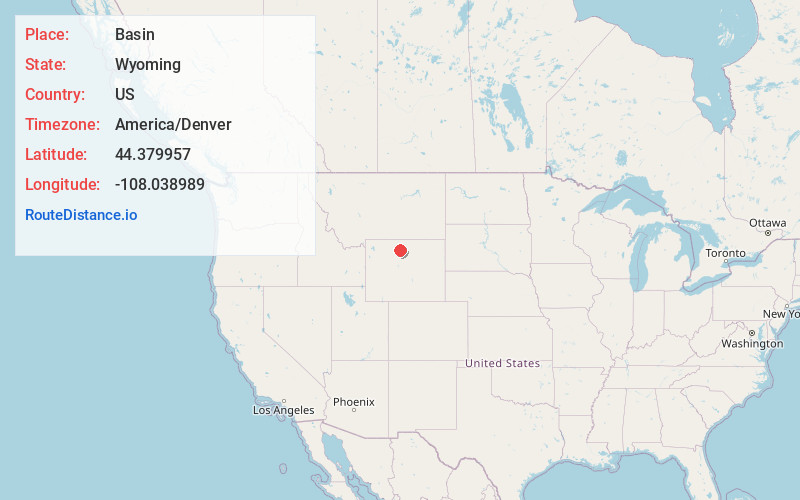Map of Basin