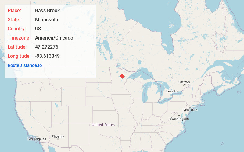 Map of Bass Brook