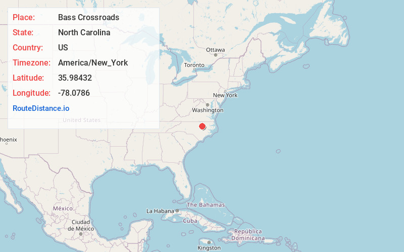 Map of Bass Crossroads