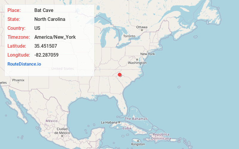 Map of Bat Cave