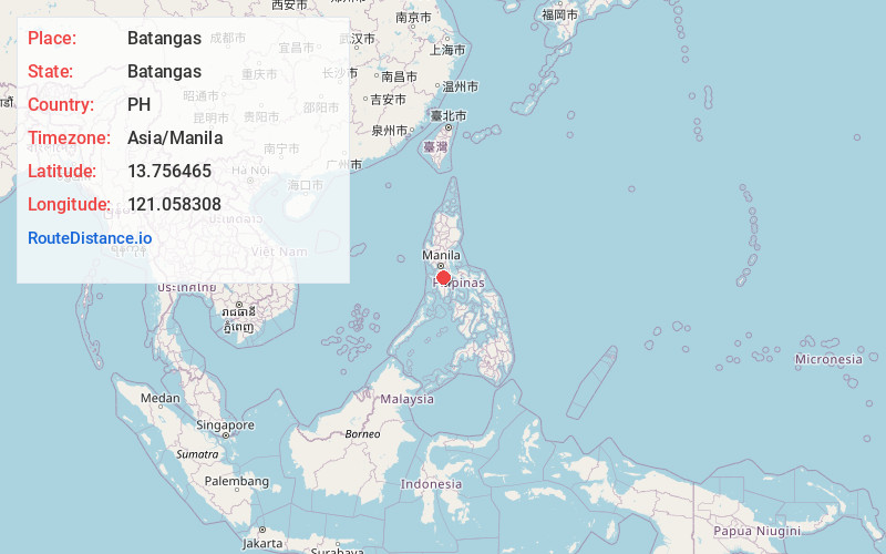 Map of Batangas