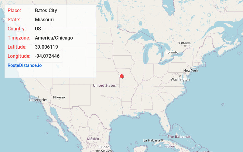 Map of Bates City