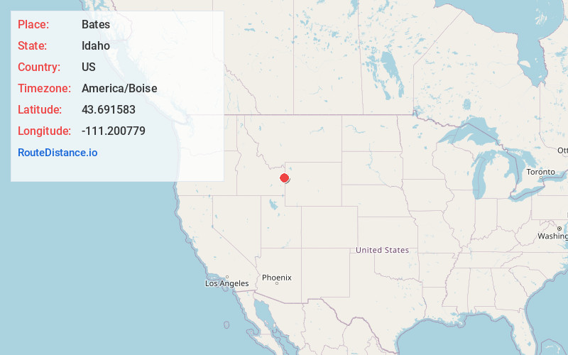 Map of Bates