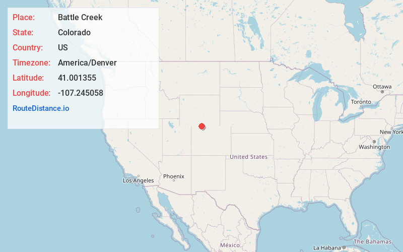 Map of Battle Creek