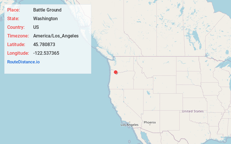 Map of Battle Ground