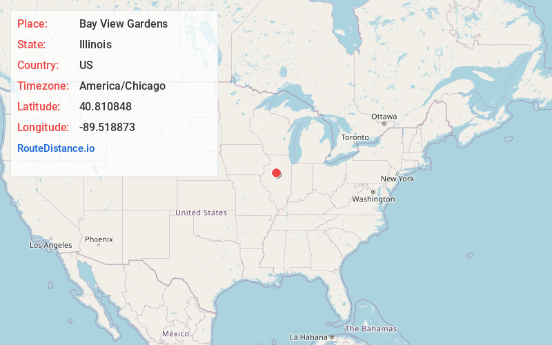 Map of Bay View Gardens
