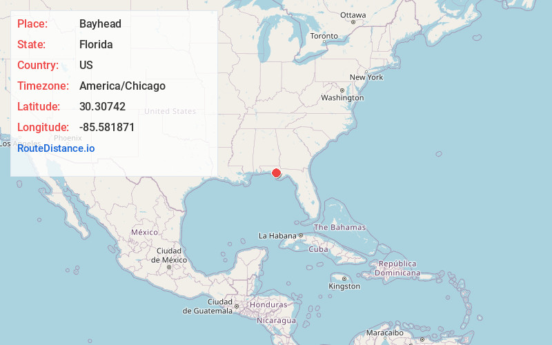 Map of Bayhead