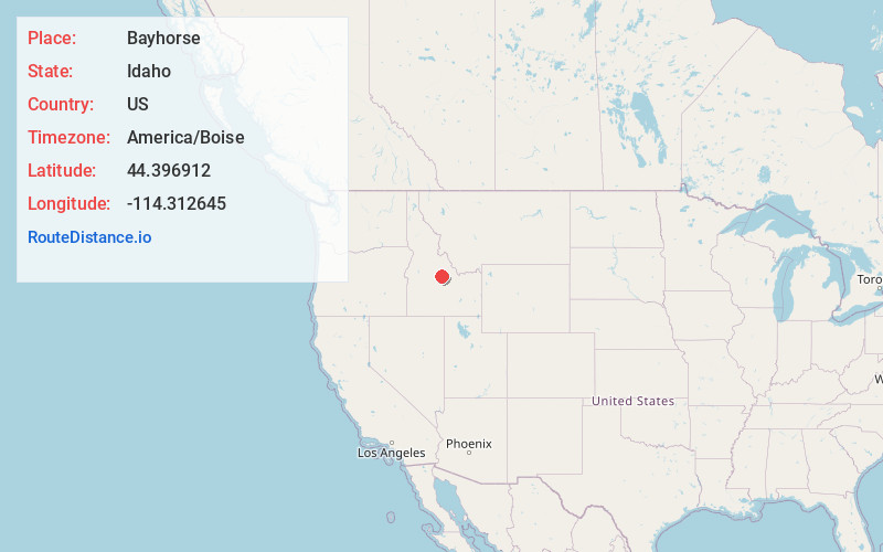 Map of Bayhorse