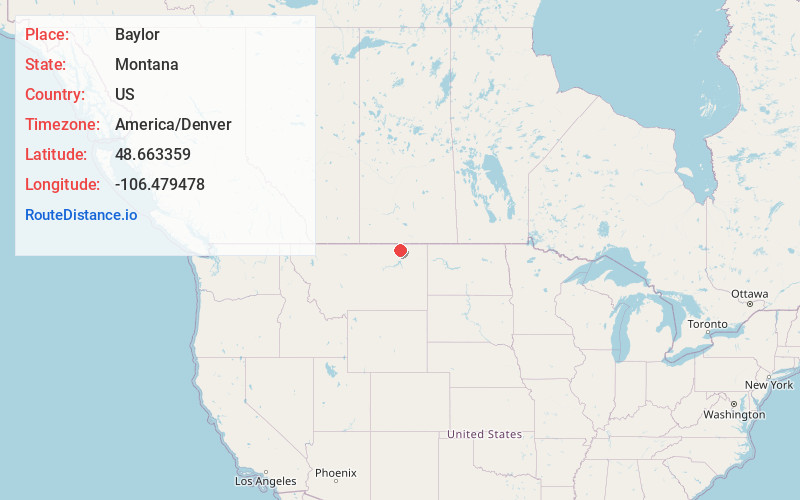 Map of Baylor