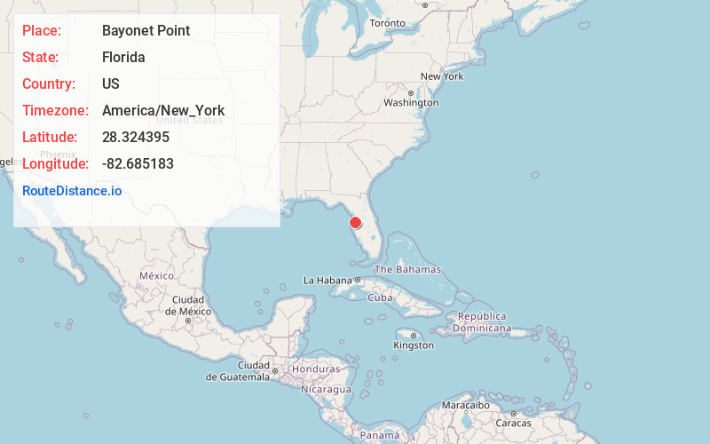 Map of Bayonet Point
