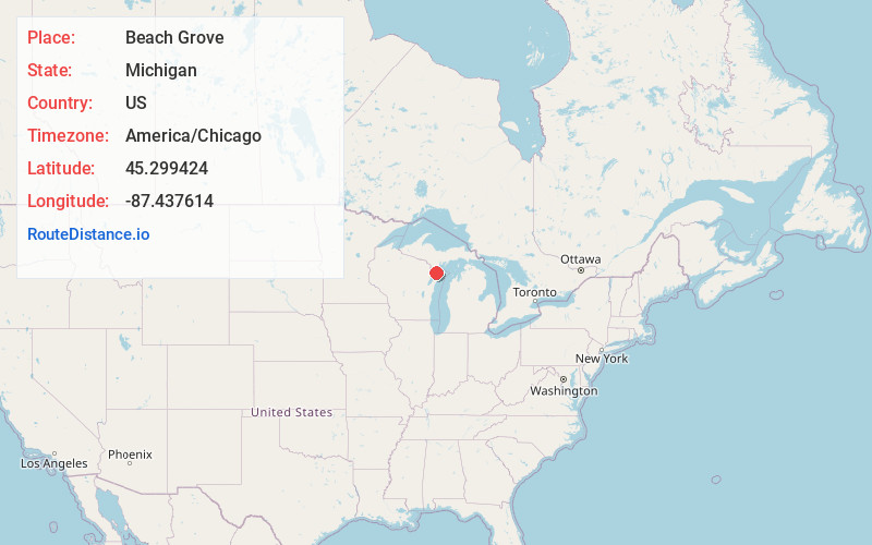 Map of Beach Grove