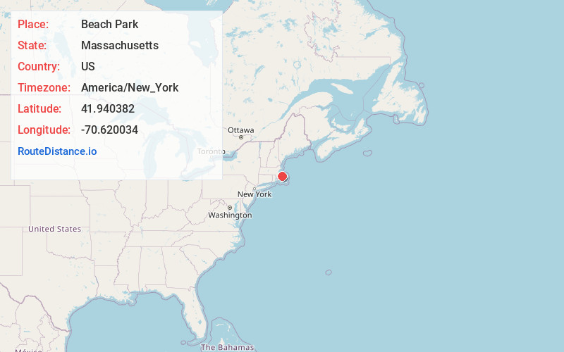Map of Beach Park