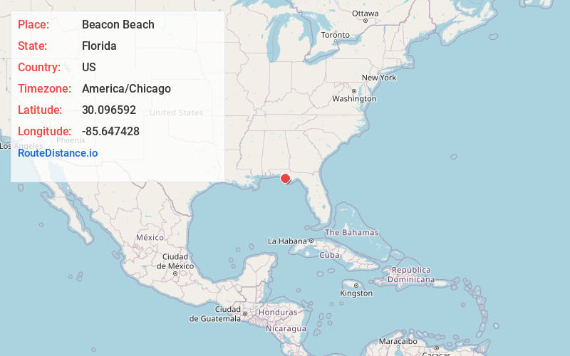 Map of Beacon Beach