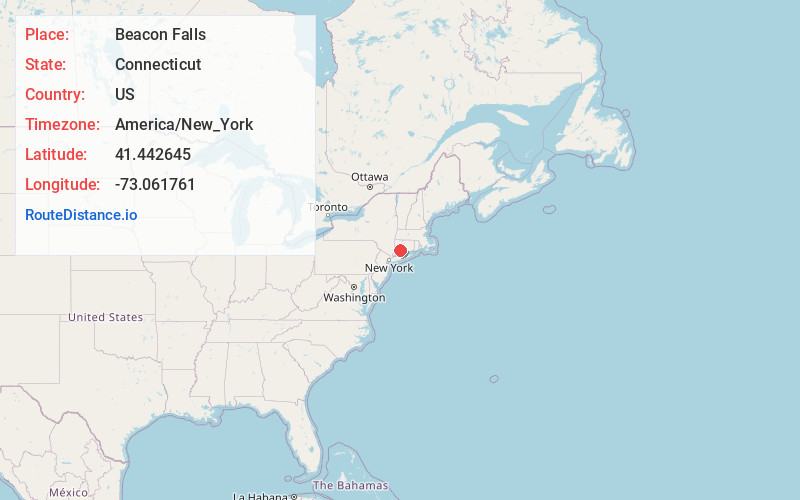 Map of Beacon Falls