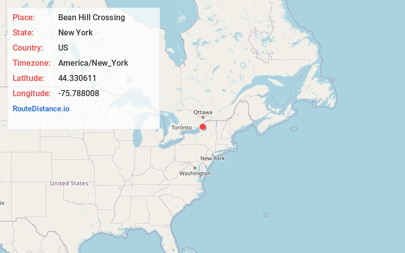 Map of Bean Hill Crossing