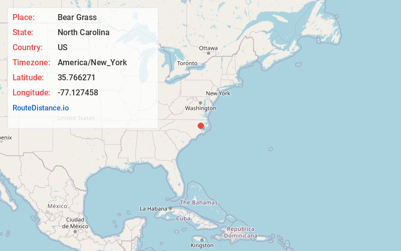 Map of Bear Grass